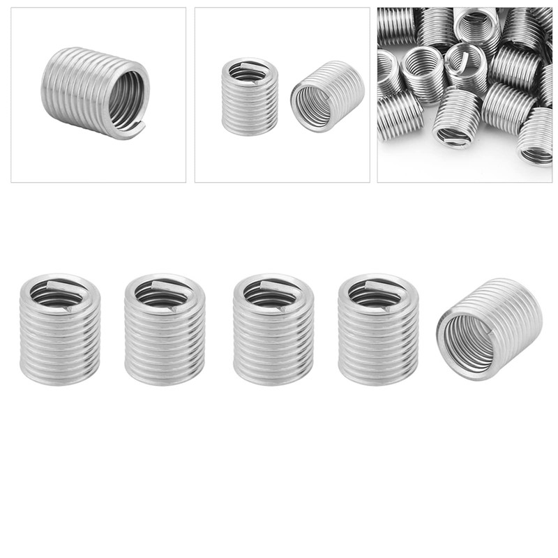 Pack of 100 Spiral Thread Inserts M8 x 1.25 Insert