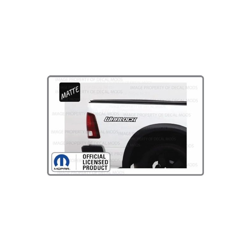 Decal Mods Warlock Bedside Graphic Decal/Sticker fits Dodge Ram (Set