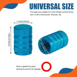 5PCS Car Tire Valve Stem Caps, Valve Stem Covers, Anodized Aluminum Tire Valve Cap Set, Car Dustproof Tire Valve Caps Wheel Decorative Accessories Universal for Most Cars Bikes Motorcycles