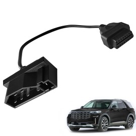 Lunwag Adapter Fit for OBD1 to OBD2 7pin to 16pin Diagnostic Scanner Convertor Adapter Vehicle 7 Pin Connector Compatible with F0rd EFI