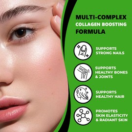 Halal Collagen Booster Supplement, RejuvaPro Multi-Nutrient Collagen for Women & Men, for Skin, Hair & Nails, Suitable for Vegetarians, 1 Month Supply, 60 Capsules, DeenVida Nutrition