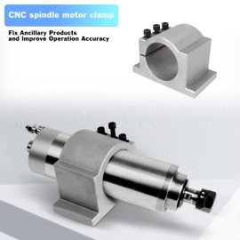 RATTMMOTOR 100mm CNC Spindle Motor Clamp Mount Bracket with 3pcs Screws for CNC Router Engraving Milling Spindle Motor