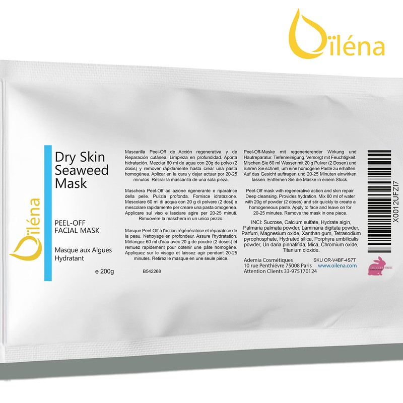 Alginate Peel-Off Moisture Powder Mask, Blackhead Remover Face Mask, Vegan,