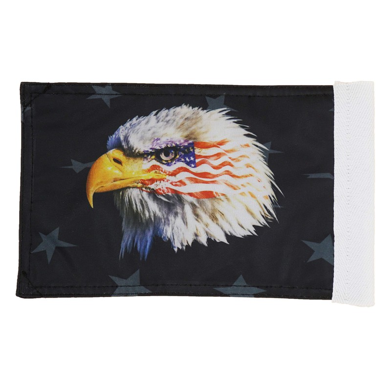 Hot Rides Durable Motorcycle Flag Bald Eagle 6 x 9