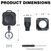 LIUGX Retractable Keychain for Airtag Holder, with Belt Clip, Badge