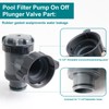 uhzz Plunger Valve for Intex Pool, Plunger Valve Connection Pool