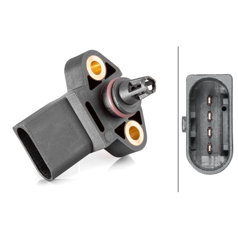 HELLA 6PP 013 400-041 Sensor, boost pressure - 4-pin connector