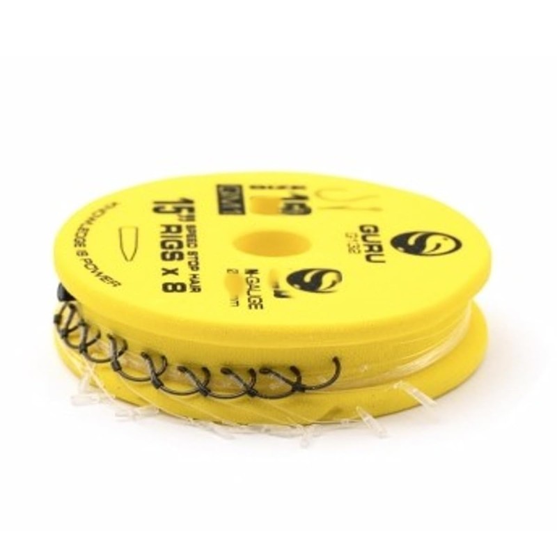 Guru QM1 15" Speed Stop Hair Rigs Barbless (Size 16