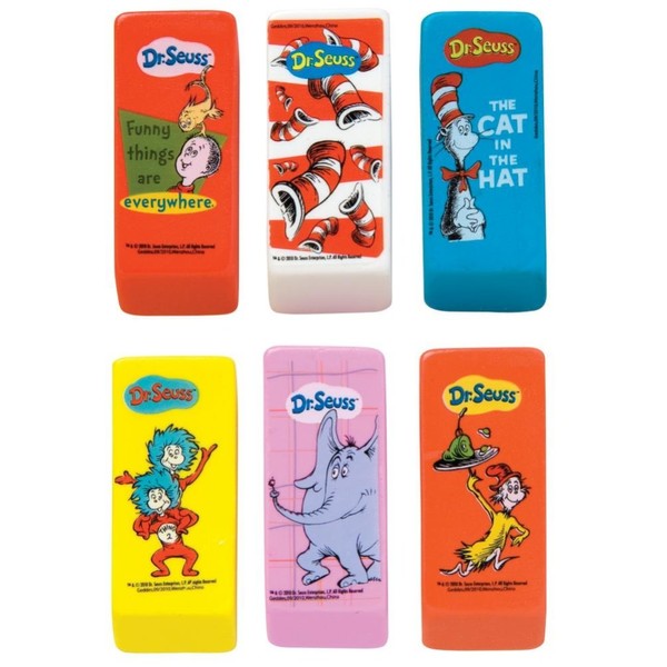 Raymond Geddes Dr. Seuss Beveled Eraser (Pack of 48)