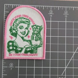 Retro Pin Up Make Your Own Sugar Be Your Own Daddy Iron On Patch
