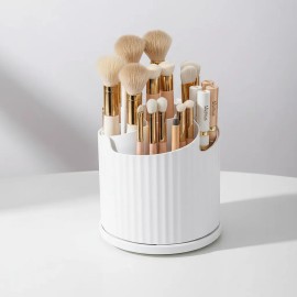 Organizador De Maquillaje Giratorio 360 Blanco Blanco