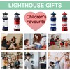 HSHD Solar Lighthouse Ornament - 30cm Tall Solar Lighthouse with