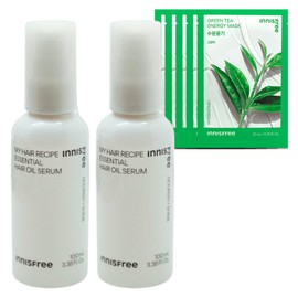 Innisfree My Hair Recipe Essential Hair Oil Serum 100ml x 2+ / 이니스프리 마이 헤어 레시피 에센셜 헤어 오일 세럼 100ml 2개+
