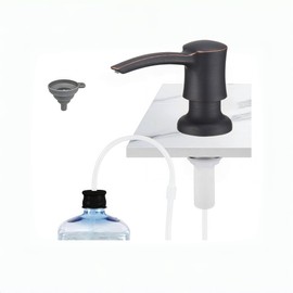 Commercial Built in Soap Dispenser for Kitchen Sink(Oil Rubbed Bronze),Stainless Steel Countertop Dish Soap Dispenser Pump with 47 '' Extension Tube kit