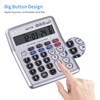 HUIOP Calculators Large Display,Musical Desktop Calculator 12-Digits LCD Display Electronic