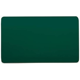 Trendi Switch Artistic Modern Glossy Decorative Screwless Standard Double Wall Blanking Plate for Electrical Sockets, Outlet with Screws in Dark Green - ART-2BLKDG