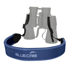 BlueCabi Neoprene Neck Strap for Cameras and Binoculars - Wide Comfortable Unisex Adjustable Anti-Slip Neck/Shoulder Belt Strap - Perfect for Binoculars, Rangefinders and DSLR Cameras - Navy Blue