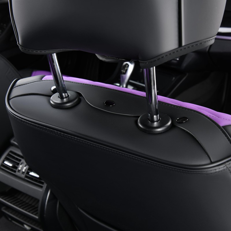 FLORICH Seat Covers for Cars, Waterproof Front Seat Covers, Purple