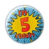 I'm 5 Today! 5th Birthday Badge - Birthday Badges -