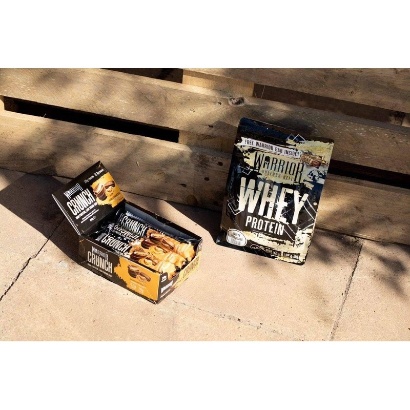 Warrior B174-CP Warrior Crunch Bar, dunkle Schokolade Erdnussbutter - 12