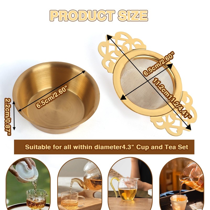 Lollanda Tea Strainer for Loose Tea, Fine Mesh Tea Strainers