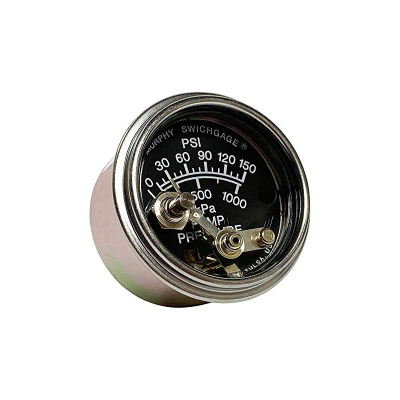 Murphy by Enovation Controls 20PW7-150, 2" Water Pressure Swichgage w/Lockout,