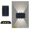 Solar Up and Down Outdoor Wall Lights for Garden Decoration