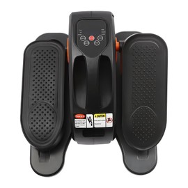 Elliptical Trainer, 50W 5 Gears Portable Electric Trainer Under Desk Elliptical Machine Seated Pedal Exerciser Mini Leg Exericser Offices Ellipse w/Remote Control for Homes, Gyms (Orange+Black)