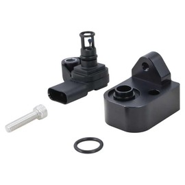 Intake Air Temperature Sensor with MAP Sensor Spacer (Black) Fit for 2017-2025 Chevy Silverado 2500HD 3500HD, GMC Sierra 2500HD 3500HD 6.6L Duramax Diesel Replaces 12681993 12707766