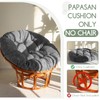 HIGOGOGO Papasan Chair Cushion with Tufted Corduroy Cover (Without Chair),