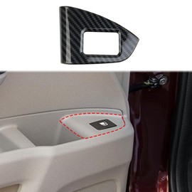 Carbon Fiber Door Fuel Cap Button Cover Trim For 2016-2022 Honda Pilot For 2017-2024 Ridgeline For 2019-2024 Passport