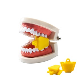 EASYTODENTA - Bloques dentales de silicona para mordedura de boca, 2 unidades, bloques dentales para mordedura (pequeños)