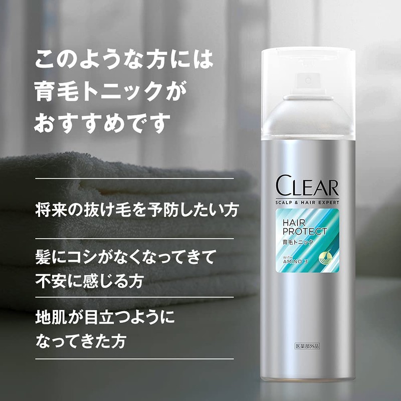 Clear Hair Protection, Men's, Scalp Care, Scalp, Tonic, Body, 6.3