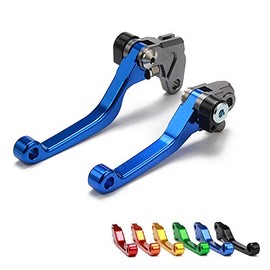 Dirt Bike Levers Unbreakable Billet Pivot Foldable Clutch Brake Lever for YZ80 YZ85 YZ 80 85 2001-2014 01-14 Motorcycle Motorcross Blue