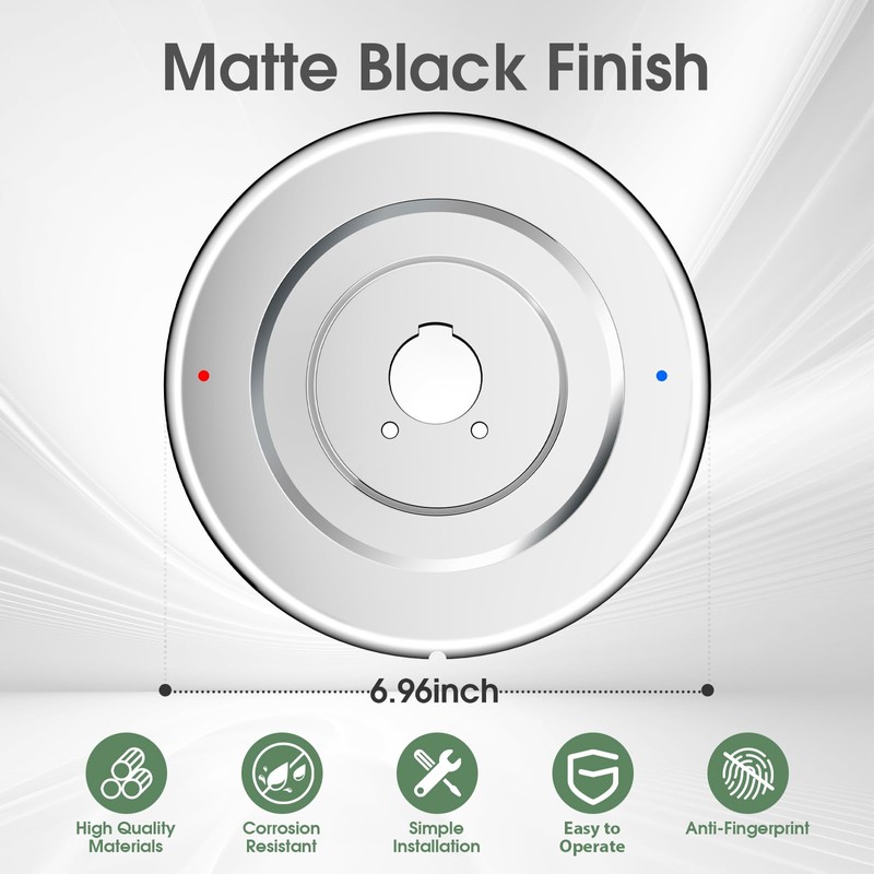 Chateau Shower Escutcheon Plate Replacement for 16090,Shower Trim Kit Replacement
