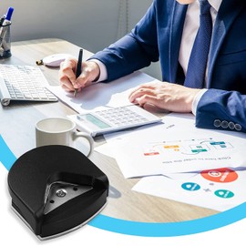 Corner Rounder Punch, 4mm Corner Cutter Tool, Blue Mini Portable Corner Rounder Punch Round Corner Trimmer Cutter 4mm for Card Photo Card Making DIY Projects Postcard Laminate Scrapbook Supplies Black