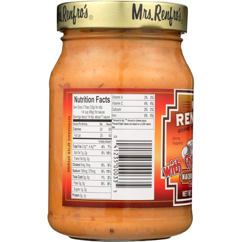 Mrs. Renfro's Nacho Cheese Sauce with Chipotle, 16 oz