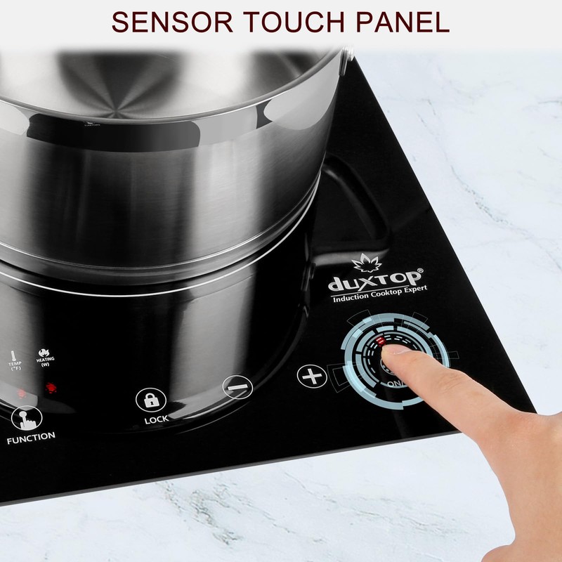 Duxtop Built-in Induction Cooktop, Portable Countertop Burner, Sensor Touch Induction