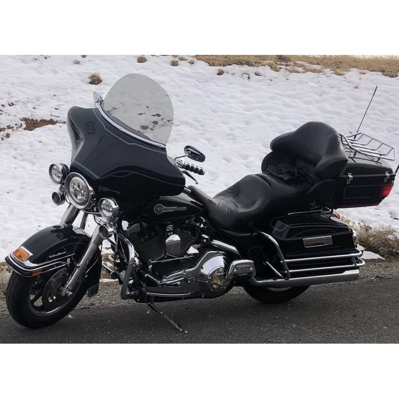 Sled Shields 12" Light Tint Windshield Compatible with Harley Davidson