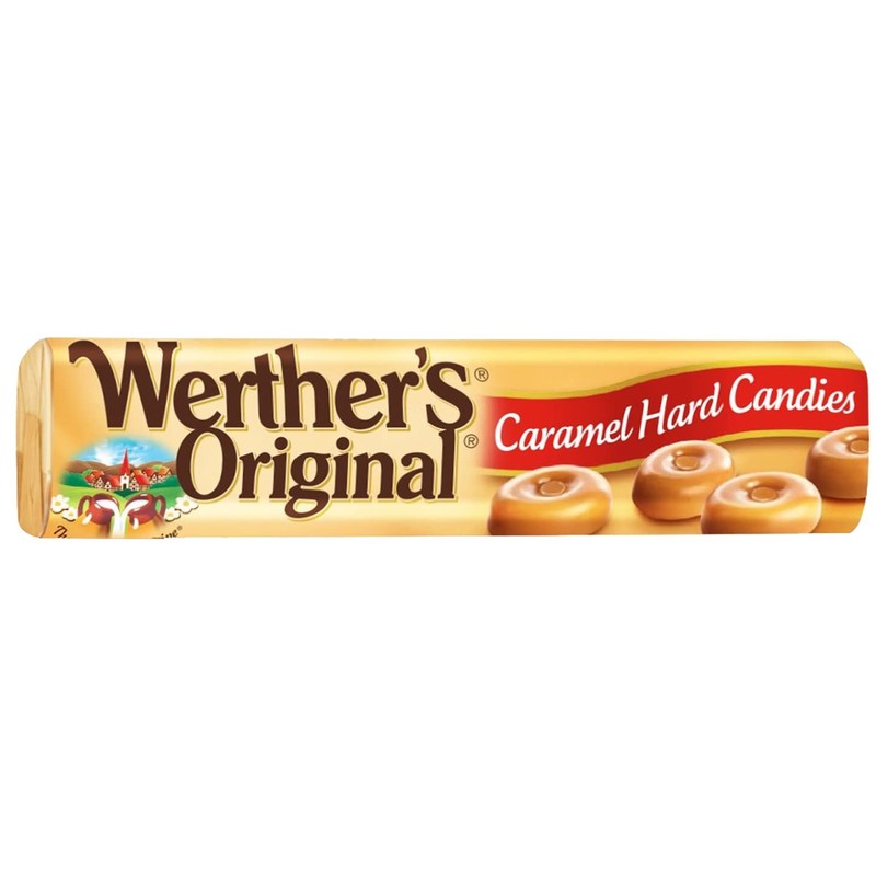 Werther's Original Hard Caramel Candy, 1.8 Oz Rolls (Pack of