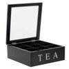 ToCi Haushalt Wooden Tea Caddy with 9 Compartments and Viewing