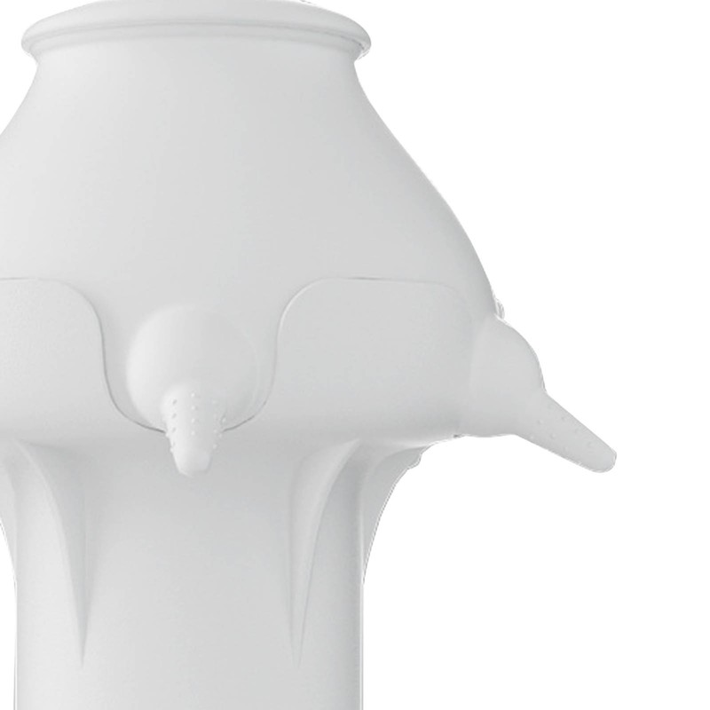 Pet Milk Feeder 4 Soft Silicone Nipples Raised Base Puppy