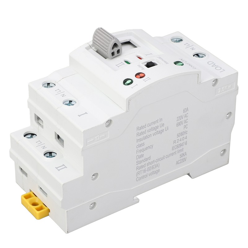 Dual Power Automatic Transfer Switch 2P 63A Millisecond Switching Power