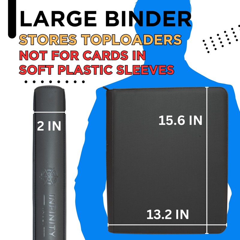 Premium Top Loader Binder for 216 Cards - 9 Pocket