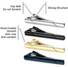 Tie Clips,4 PCS Long Tie Bar Clip Set for Men