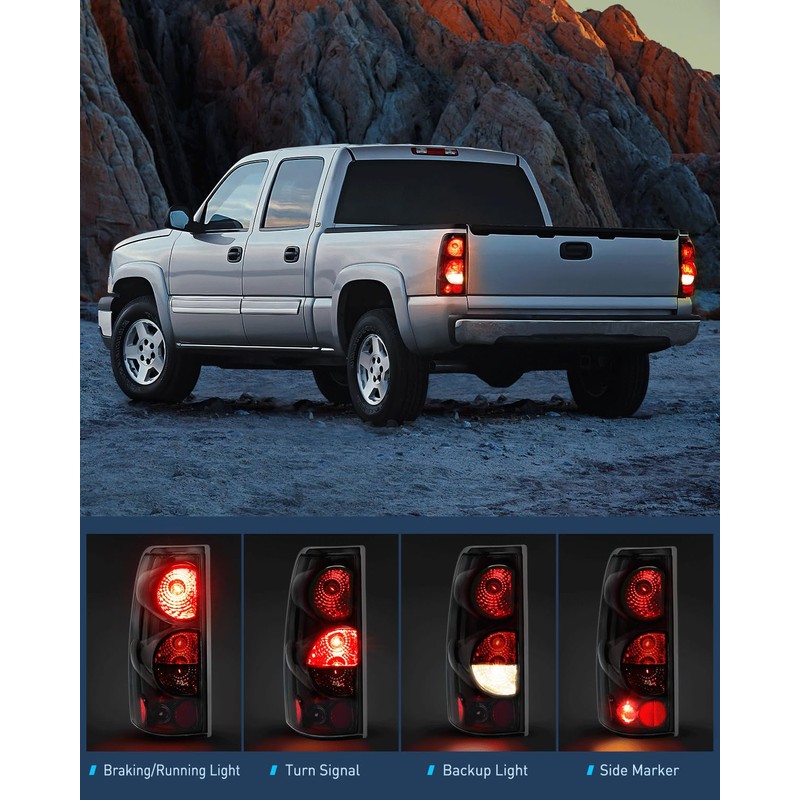 Nilight Taillight Assembly Compatible with 1999 2000 2001 2002 2003