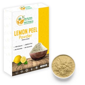 Herbs Botanica Lemon Peel Powder 100% Pure & Organic Dried Lemon Zest Powder for Cooking, Baking, Skin Care & DIY Beauty Natural Lemon Powder in Resealable Pack 2 oz
