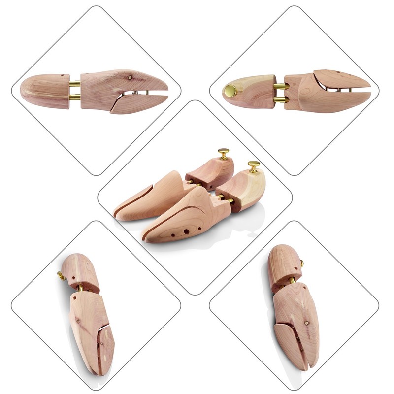 logei Cedar Wood Shoe Tree, Size 41-42, Natural Material, Unisex