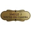 Signs ByLITA Designer Smile You're on Camera Sign - Easy