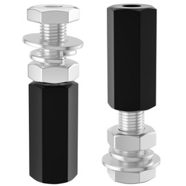 BZTT Quick Release Flag Pole Holder - 1/4' Flag Pole Mount for ATV UTV Flag with Pole Bike Jeep Motorcycle Flag Pole Mount, ATV Quick Release Flag Mount (2 Pack)